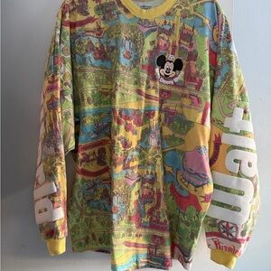 Disney World Spirit Jersey - Colorful Map Design